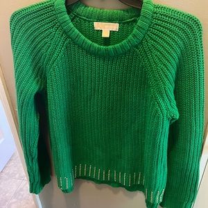 Emerald green sweater from Michael Kors! Purchased from Nordstrom.